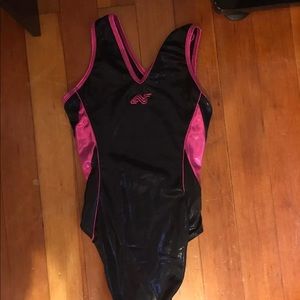 A women’s alpha factor gymnastics leotard